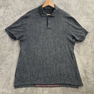 Nike Tiger Woods Polo Shirt Mens Medium Digital Camo Dri Fit Adv Golf Athletic